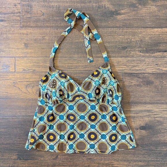 Oliver Retro Halter Tankini Bathing Suit - Picture 8 of 11